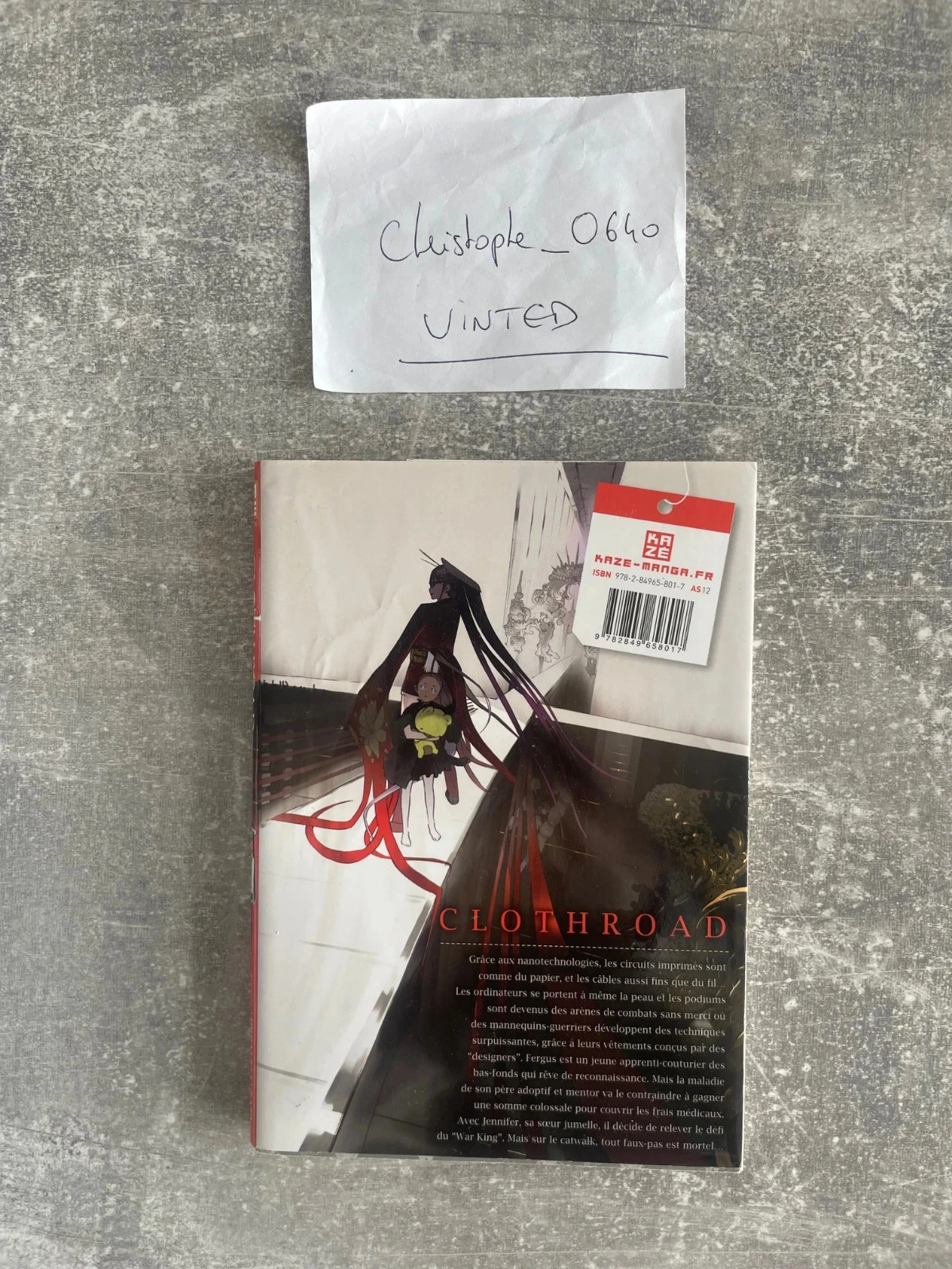 Manga Clothroad tome 1 em versão francesa. – photo 2